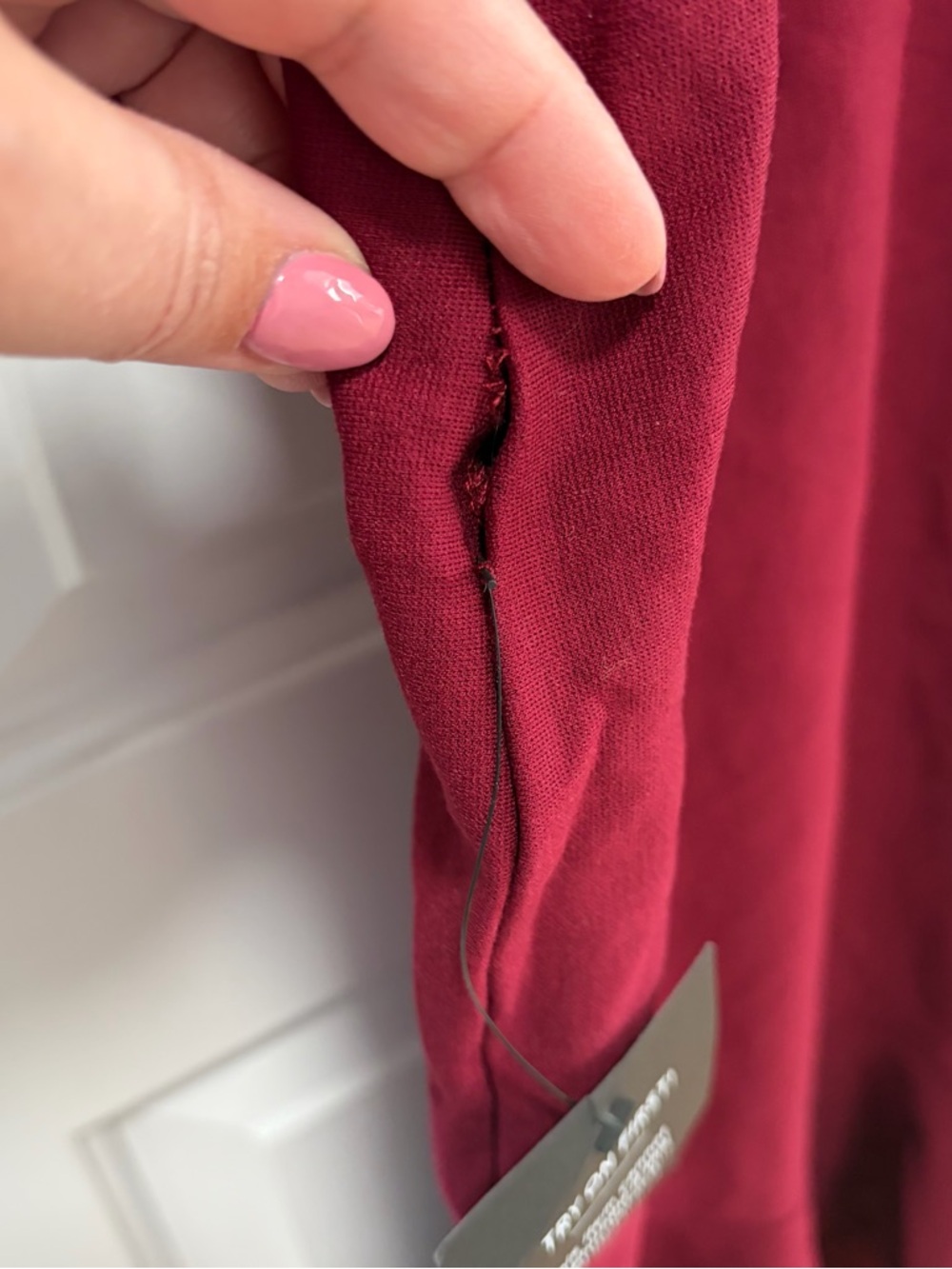 Lulus Stun Like Me NWT‎ size Small Wine Red Bodycon Trumpet Hem Midi Dress - Picture 10 of 12